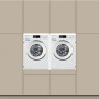 Wasmachinekast FULL HOUSE wasmachine / droger kast - beige grijs