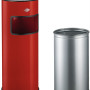 Wesco Staande Asbak 24, Rood 8012184 afvalbak - 