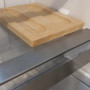 Foto van het interieur van de Asko welke fraai afgewerkt is met rvs strips