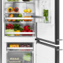Fraai is het strakke design van de Atag KA2512BD blacksteel koelkast