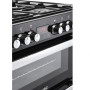 Belling Cookcentre 60 DF EU zwart gas fornuis - 60 cm. breed