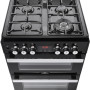 Belling Cookcentre 60 DF EU zwart gas fornuis - 60 cm. breed