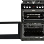 Belling Cookcentre 60 DF EU zwart gas fornuis - 60 cm. breed