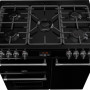 De Farmhouse 90 DFT Black is uitgevoerd met 5 branders waaronder een sterke 4,0 kW wokbrander in het midden