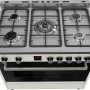 Het gas kookgedeelte van de SC900DFT heeft in het midden een 3,5 kW sterke wokbrander