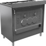 Foto van de achterzijde van de Belling SC900DFT fornuis rvs