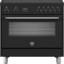 Bertazzoni MPL95I1ENNC inductie fornuis - all black