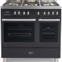 Boretti MFBG902AN fornuis met dubbele oven - Milano