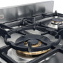 Het kookgedeelte van de Boretti MFBG902AN is voorzien van een Dual Fuel wokbrander in het midden