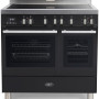 Boretti MFBI902AN inductie fornuis met dubbele oven  - antraciet - Milano