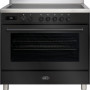 Boretti MLI95XZW inductie fornuis met dubbele oven - zwart