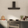 Boretti PARETEB90ZW wand afzuigkap - 90 cm - zwart