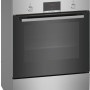 Bosch HLN39A050U inductiefornuis 60 cm breed roestvrijstaal frontzicht