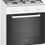 Bosch HXA050D20N gas fornuis - wit - 60 cm breed