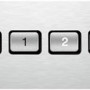 Het bedieningspaneel van de Bosch DWB097A51 afzuigkap wand