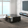 CASO Sound & Cool Zwart salon tafel met koellades, speakers en draadloos opladen telefoon
