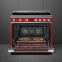 Smeg CPF9IPR inductie fornuis - rood
