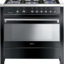 Smeg CS19NLN7 fornuis zwart