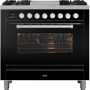Ilve P09FWE3/BK fornuis zwart - 90 cm. breed