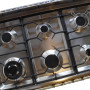 De DS96MFX7 is een 6-pits fornuis met wokbrander / superbrander linksvoor