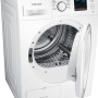 De Samsung DV70F5E2HGW warmtepomp droger is uitgevoerd met CrystalGloss design