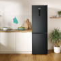 Etna KCV186NZWA koel/vriescombinatie - blacksteel