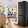 Etna KCV186NZWA koel/vriescombinatie - blacksteel