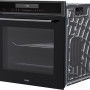 Etna OP670Ti inbouw oven met pyrolyse - zwart Titanium