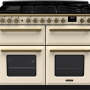 Crèmekleurig Falcon Estel Deluxe 110 fornuis met elektrische ovens en HandyRack