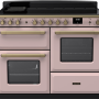 Falcon inductiefornuis in pale pink met 5 zones en multifunctionele oven