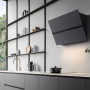 Falmec FUSION 85 zwarte wand afzuigkap - schuin design model