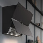 Falmec FUSION 85 zwarte wand afzuigkap - schuin design model