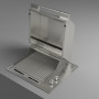 Fulgor milano FOBQ 602 G X inbouw gas barbecue - 60 cm - rvs