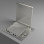 Fulgor milano FOBQ 602 G X inbouw gas barbecue - 60 cm - rvs
