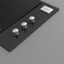 Fulgor milano FOBQ 803 G MBK inbouw gas barbecue - mat zwart
