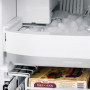 Binnenin het vriesgedeelte van de io Mabe Electric GFCE1NFD SSF bevindt zich een ijsmaker