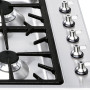 De bediening van de Smeg GKIC95-3 zit links en is voorzien van de kenmerkende SMEG knoppen.