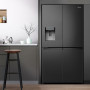 Hisense RQ760N4AFF side-by-side koelkast - 4-deurs - blacksteel-look