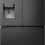 Hisense RQ760N4AFF side-by-side koelkast - 4-deurs - blacksteel-look