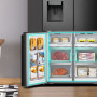 Hisense RQ760N4AFF side-by-side koelkast - 4-deurs - blacksteel-look