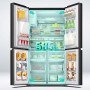 Hisense RQ760N4AFF side-by-side koelkast - 4-deurs - blacksteel-look