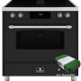 Klassiek vormgegeven 90 cm breed ELEMENTI DI CUCINA fornuis met afzuiging