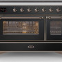 Ilve MI127NE3/BK inductie fornuis - zwart - 120 cm. breed