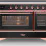 Ilve MI127NE3/BK inductie fornuis - zwart - 120 cm. breed