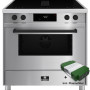 Elementi di Cucina IM9034-IX-B inductie fornuis met afzuiging - rvs