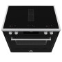 Elementi di Cucina IM9034-MZ-IX-S inductie fornuis met afzuiging - mat zwart