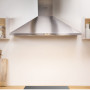 Fraai is het kegelvormige design van de Indesit IHPC 9.4 LM X wand afzuigkap