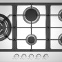 Inventum IKG9023WGRVS inbouw gas kookplaat - rvs
