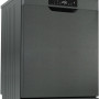 Inventum VVW6040AB vrijstaande vaatwasser - blacksteel / zwart rvs