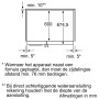 Maatschets van de SIEMENS amerikaanse koelkast type KA58NA45 rvs-look